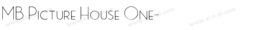 MB Picture House One字体转换